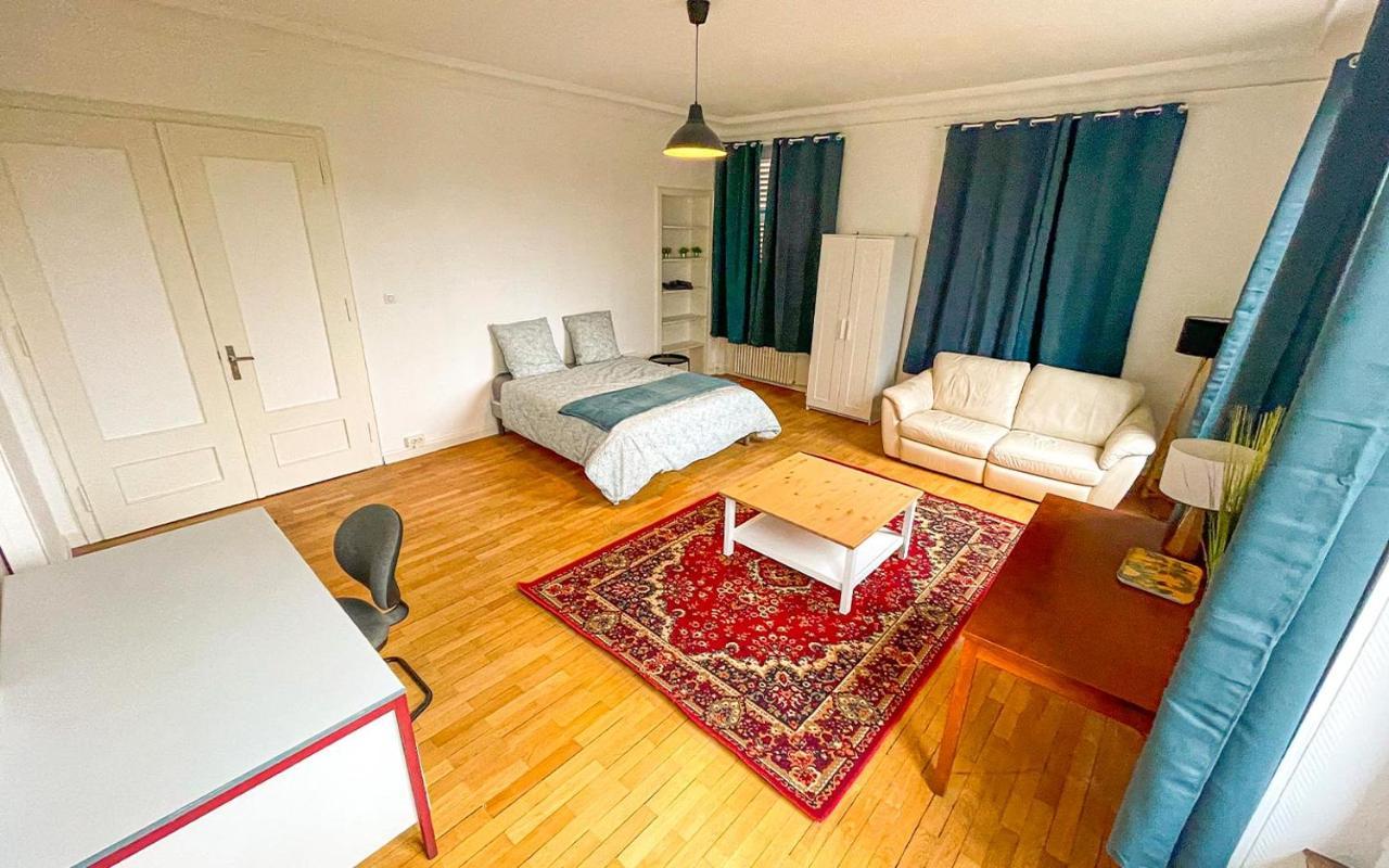 Chambres Privees -Private Room- Dans Un Spacieux Appartement - 100M2 Centre Proche Gare 뮐루즈 외부 사진