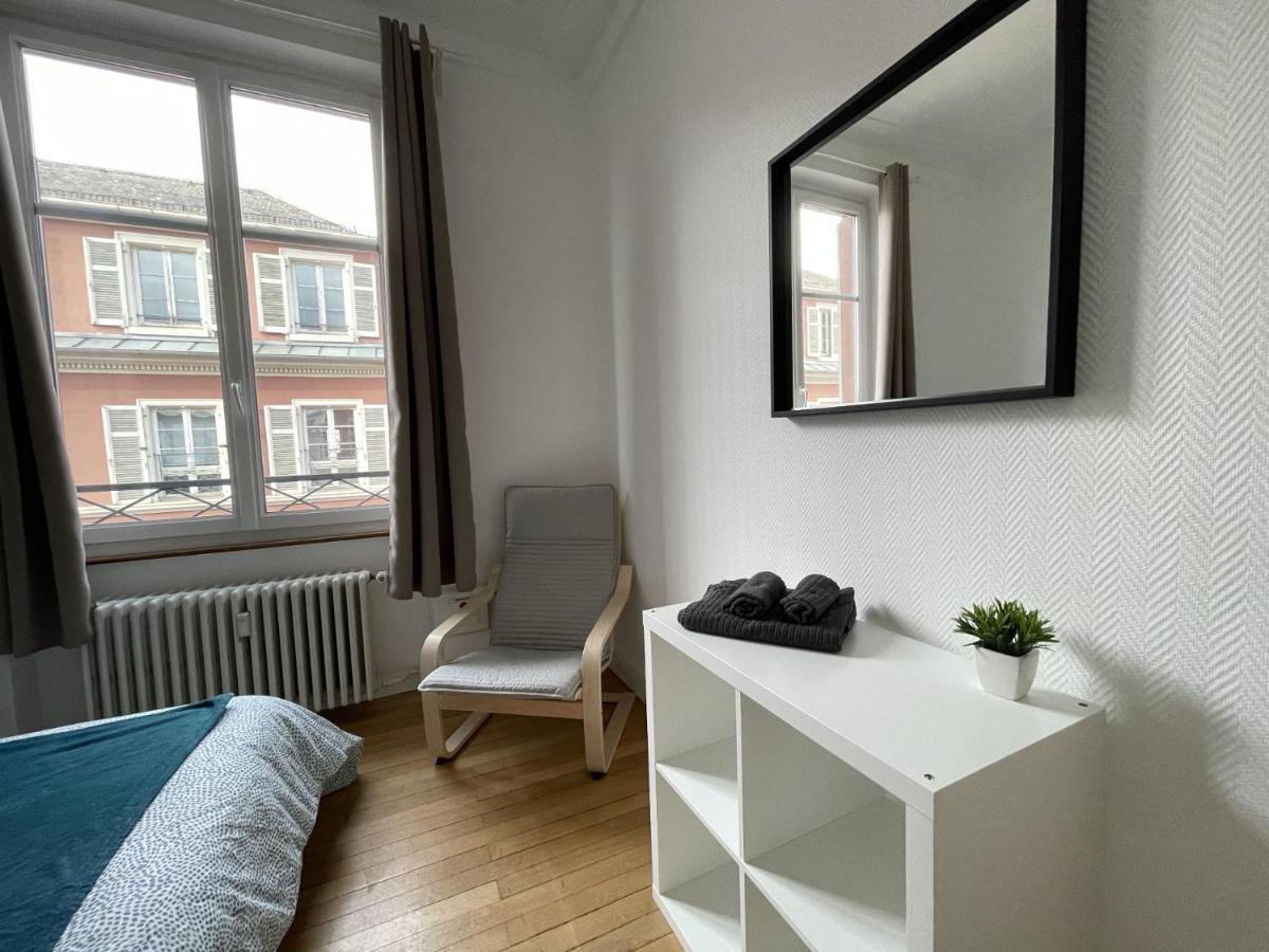 Chambres Privees -Private Room- Dans Un Spacieux Appartement - 100M2 Centre Proche Gare 뮐루즈 외부 사진