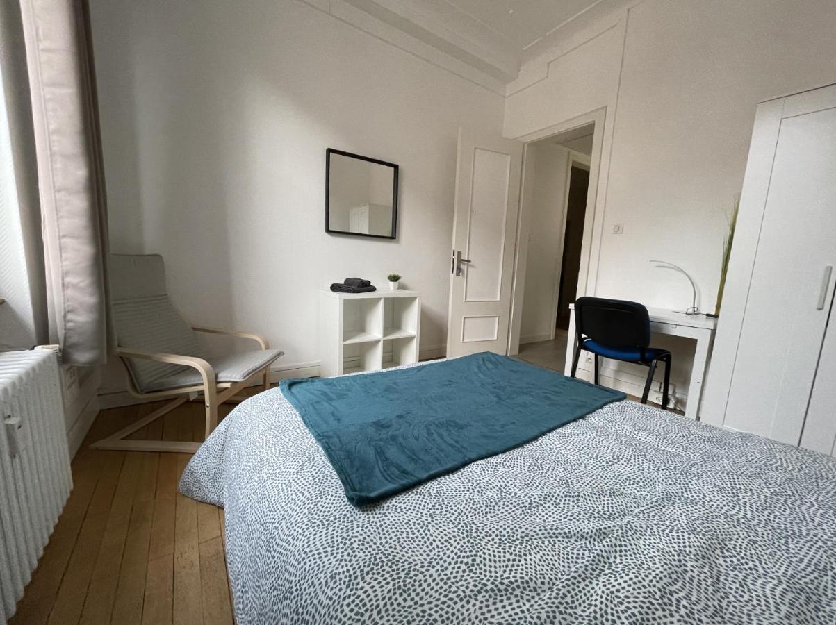 Chambres Privees -Private Room- Dans Un Spacieux Appartement - 100M2 Centre Proche Gare 뮐루즈 외부 사진