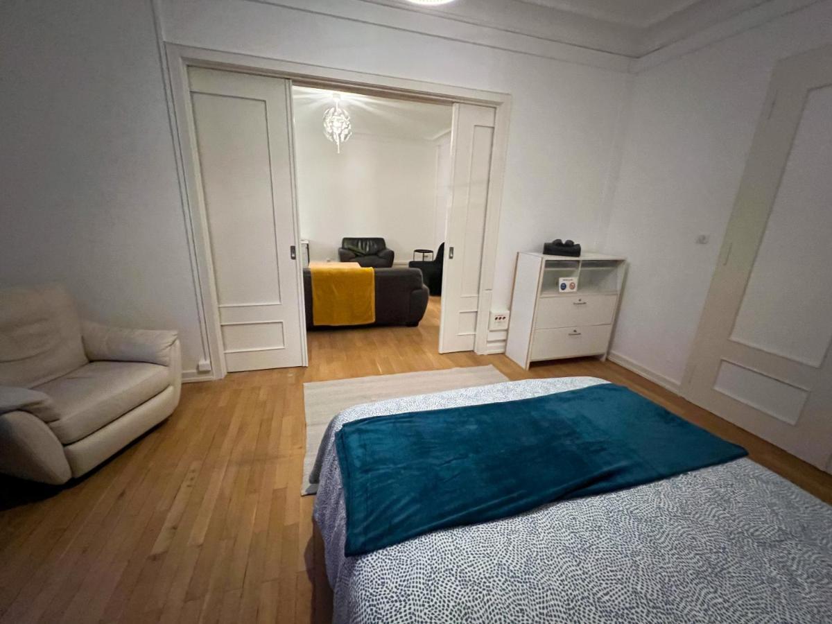 Chambres Privees -Private Room- Dans Un Spacieux Appartement - 100M2 Centre Proche Gare 뮐루즈 외부 사진